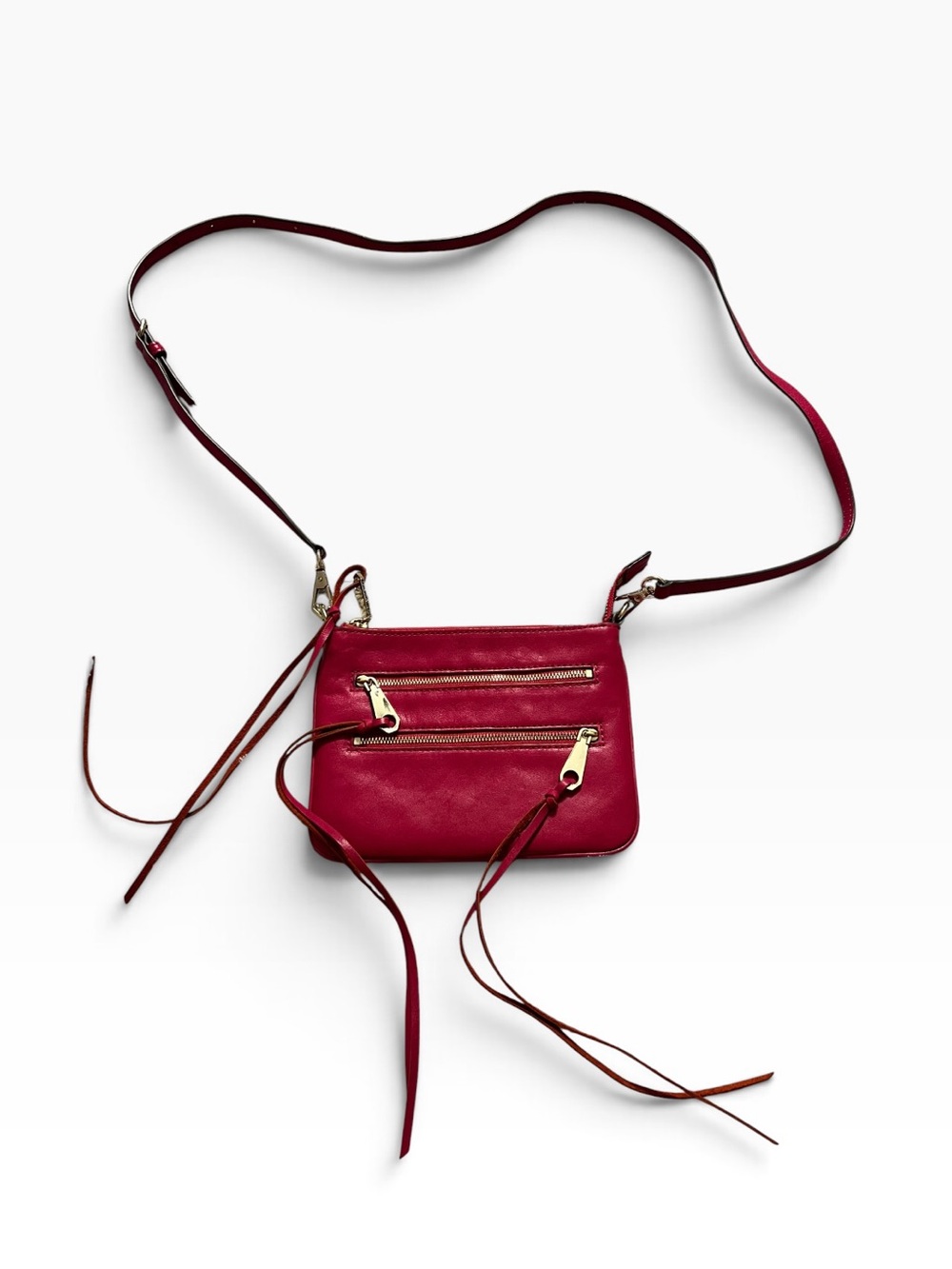 Rebecca Minkoff Mini Hot Pink Crossbody Zip Pouch